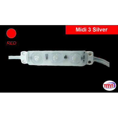 Midi 3 Silver, LED Module, RED, 1,20W, IP 67