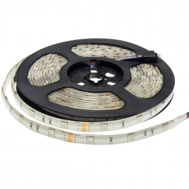 LED ЛЕНТА 1ролка-5м, 5050 30 SMD/m RGB ВЛАГОЗАЩИТЕНА