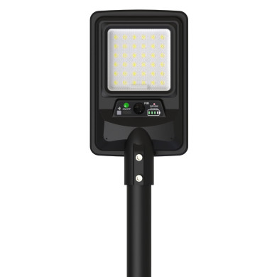 LED СОЛАРНА УЛИЧНА ЛАМПА 8W 1500LM 8Ah 6000K IP65 СЪС СЕНЗОР ЗА ДВИЖЕНИЕ/ДИСТАНЦИОННО УПРАВЛЕНИЕ