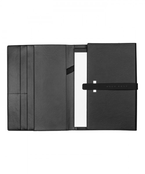 HUGO BOSS FOLDER A4 ILLUSION GEAR BLACK