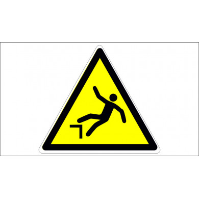 FALL HAZARD SIGN