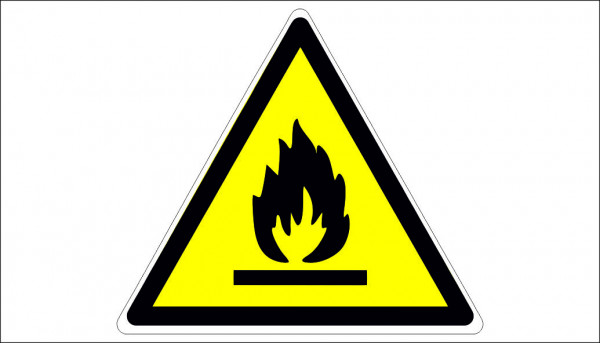 SIGN FLAMMABLE MATERIAL