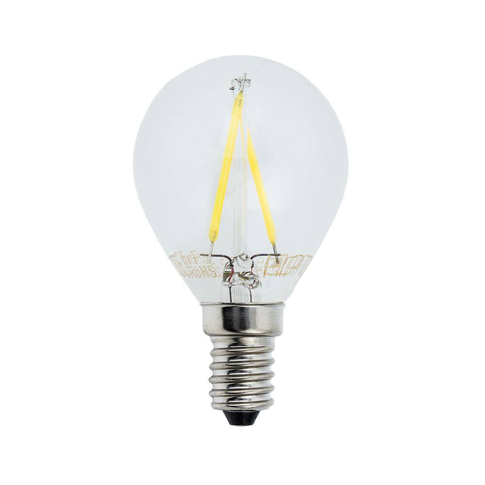LED КРУШКА ФИЛАМЕНТ G45 2W 200LM E14 175-265V 4500К