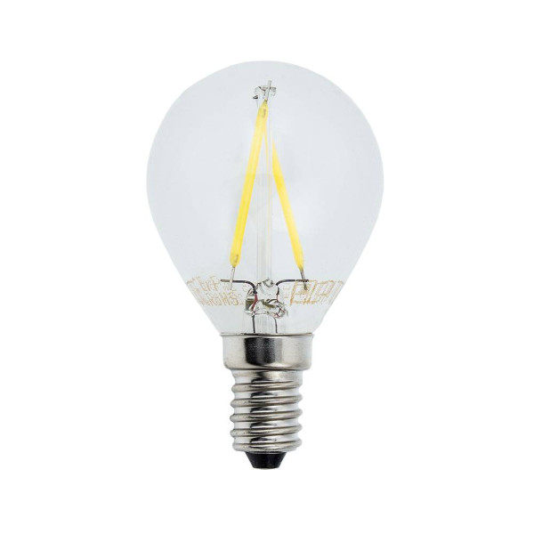 LED КРУШКА ФИЛАМЕНТ G45 2W 200LM E14 175-265V 4500К