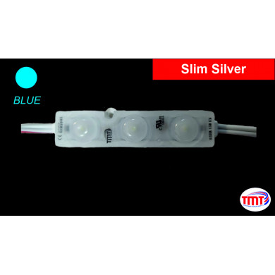 Slim Silver LED Module, BLUE, 1,08W, IP 67