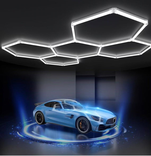 КОМПЛЕКТ 5 ХЕКСАНГОНОВ ОСВЕТИТЕЛ 192W 23040LM 6000K