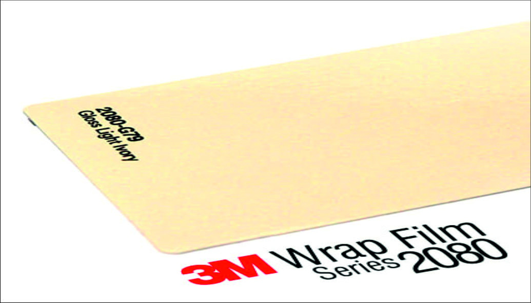 3M 2080 Wrap Film Series G79 Gloss Light Ivory- light beige, glossy