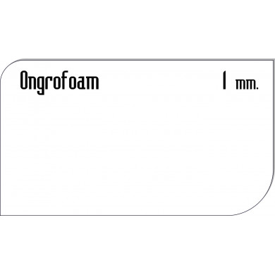 РАЗПЕНЕНО PVC БЯЛО ONGROFOAM - 1 ММ. 1560X3050/1220X2440