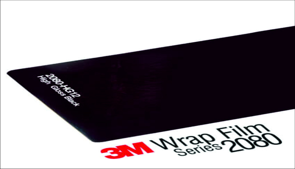 3M 2080 Wrap Film Series HG12 - Black Super Gloss