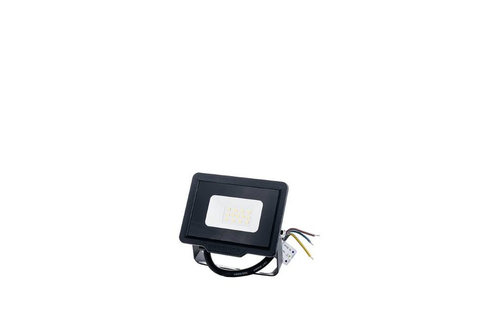 10W LED SMD ПРОЖЕКТОР 800LM AC220-265V 120° IP65 ЧЕРЕН – Топло Бяла