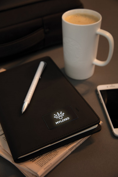 NOTEBOOK WITH LIGHTING LOGO