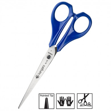 Scissors Kangaro EL-73 18.5cm blue handles