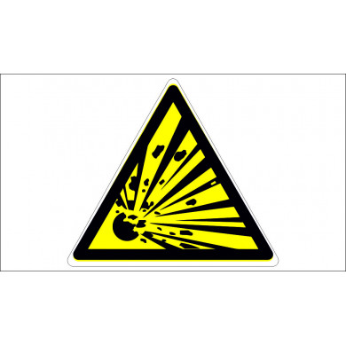 "EXPLOSIVE SUBSTANCE" SIGN