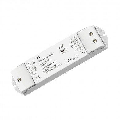 LED CONTROLLER V5 12-24VDC 5A*5CH MAX25A 300W/600W (12V/24V)