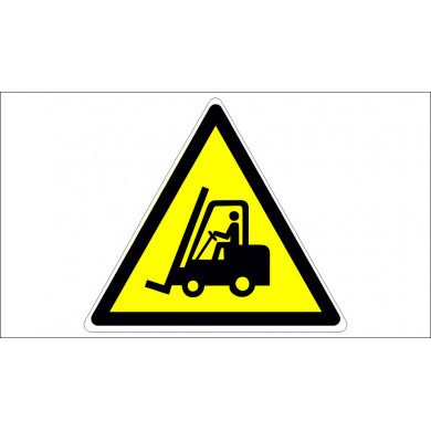 SIGN "CAUTION! INDUSTRIAL VEHICLES!"