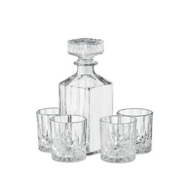 Luxury glass set for drinks.