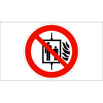 "DO NOT USE IN FIRE" SIGN