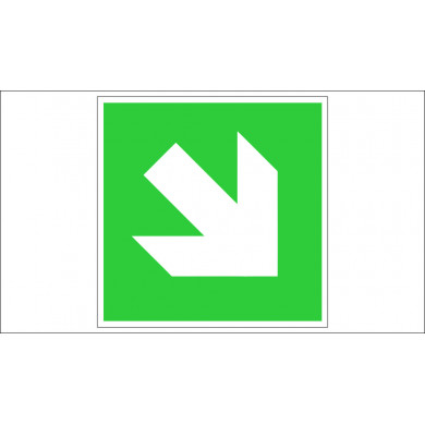 SIGN DIRECTION OF TRAFFIC DOWN RIGHT